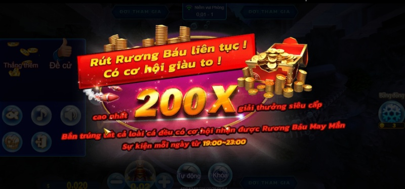 Cách tham gia chơi Tiền Long Đánh Cá